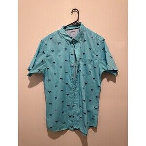 IZOD Blue Button Down Shirt L
